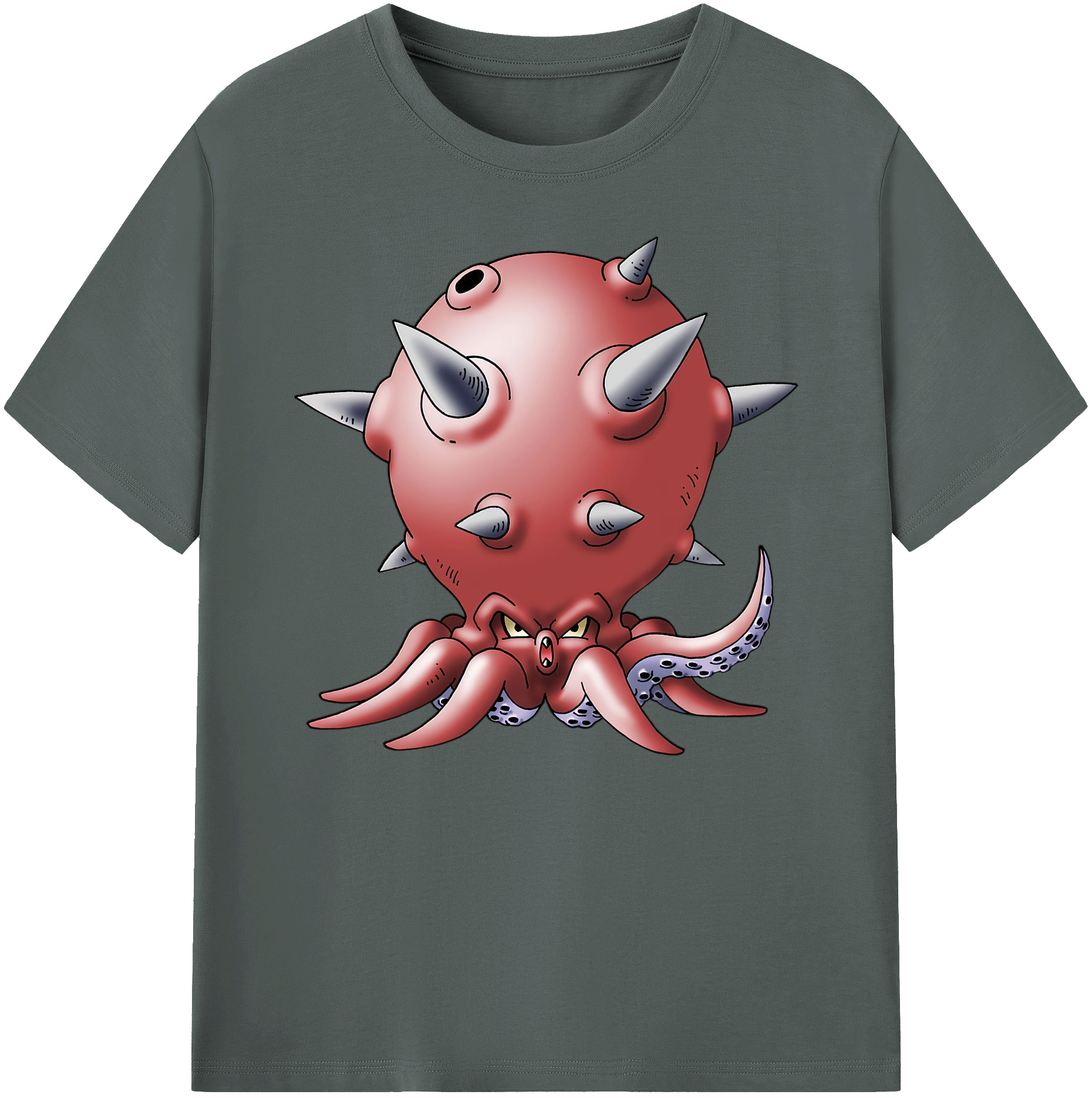 （画像用） ドラゴンクエスト Doragon Kuesuto Dragon Quest 綿100％ メンズ半袖Tシャツ｜肌触りやわらか＆通気性